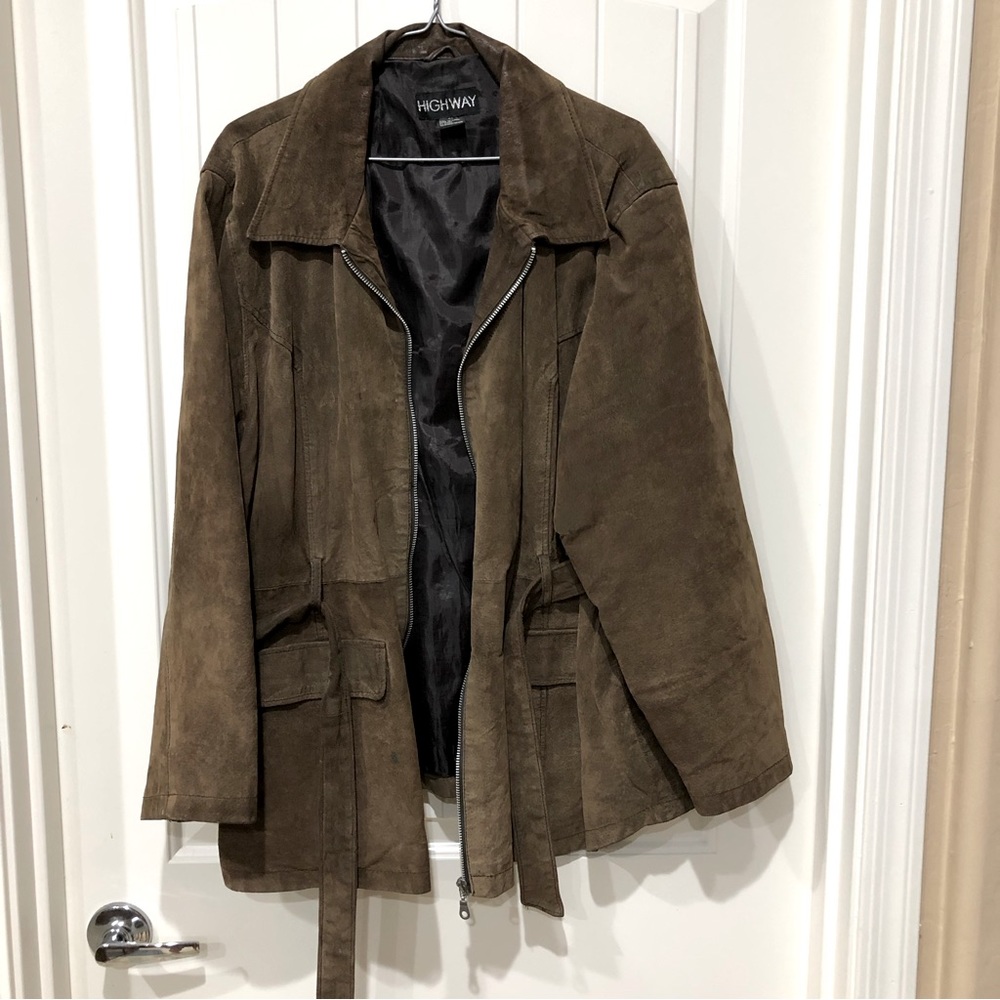 Real Leather Jacket Brown size 3x